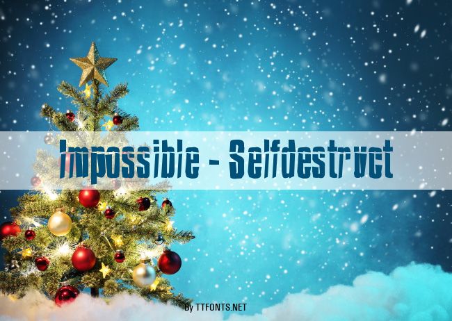 Impossible - Selfdestruct example